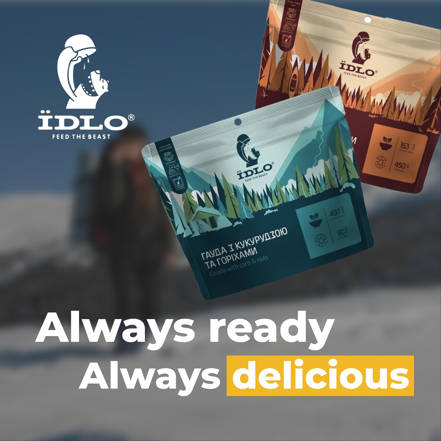 IDLO ukrainsk frystorkad mat – Ukrainas bästa måltider för äventyr och vardag.